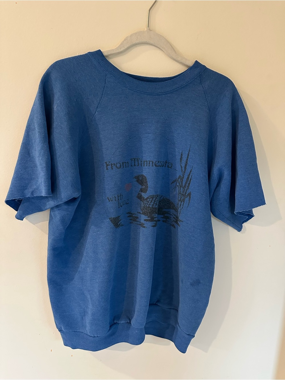 Vintage Blue "From Minnesota" Graphic Sweatshirt